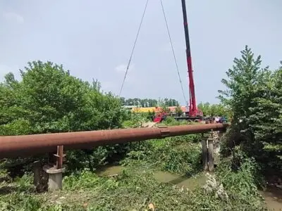 ترمیم مجرای آب کشاورزی 3 روستای فومن در کمتر از48