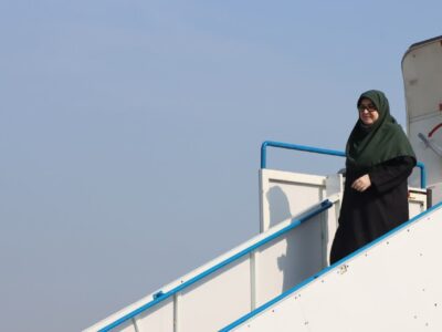 سخنگوی دولت وارد گیلان شد