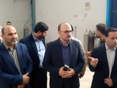بازدید سرپرست شرکت شهرکهای صنعتی گیلان و مسئول سازمان بسیج صنعت و معدن کشور از واحدهای صنعتی شهرک صنعتی سفیدرود رشت