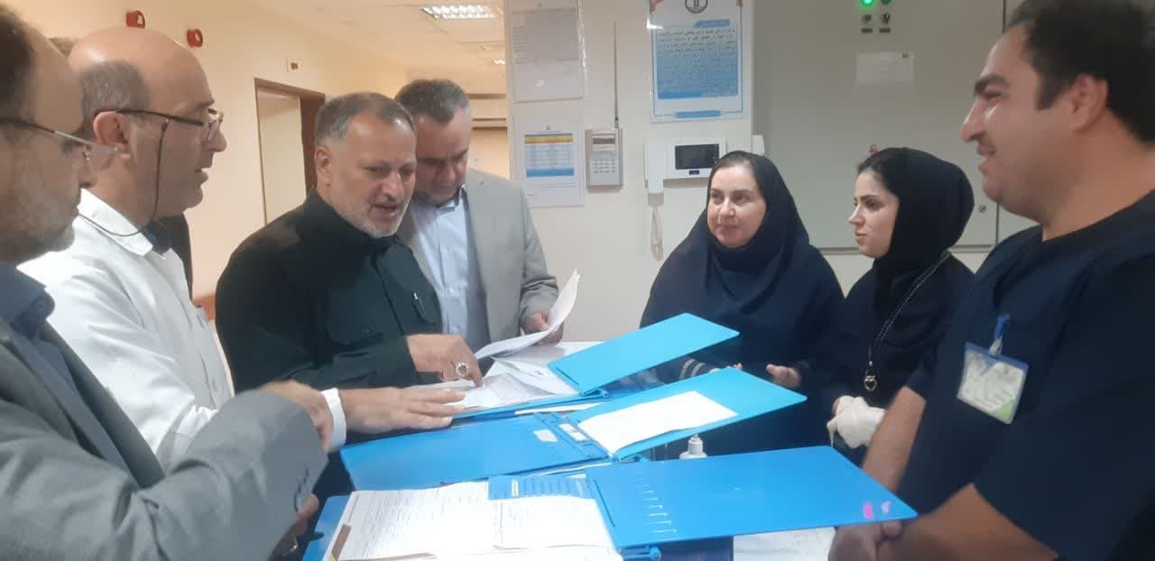 بازرسی سرزده بازرس کل گیلان از بیمارستان شهید بهشتی و دستگاه‌های اجرایی آستارا