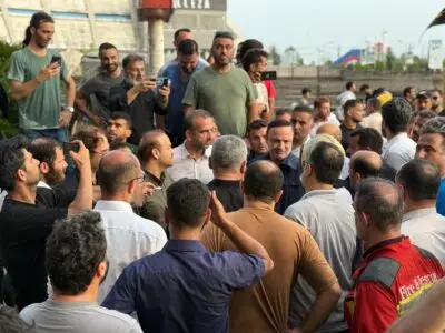 بازدید میدانی دبیر شورای‌عالی مناطق آزاد از محل آتش‌سوزی مجتمع ونوس انزلی