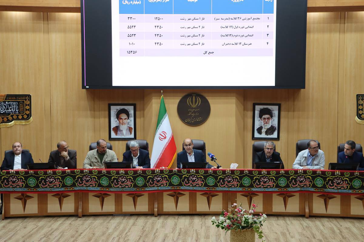 احداث چهار مدرسه جدید در مسکن مهر رشت؛ گامی مهم در توسعه عدالت آموزشی گیلان