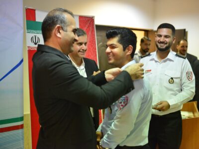 تجلیل مدیرعامل منطقه آزاد انزلی از آتش‌نشانان حادثه ونوس