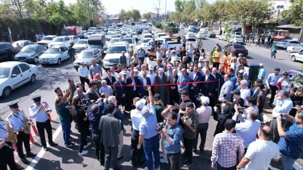 لاین رفت تقاطع غیرهمسطح امام حسین (ع) رشت افتتاح شد