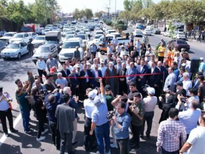لاین رفت تقاطع غیرهمسطح امام حسین (ع) رشت افتتاح شد