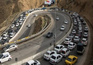ترافیک سنگین در جاده چالوس و آزادراه تهران–شمال