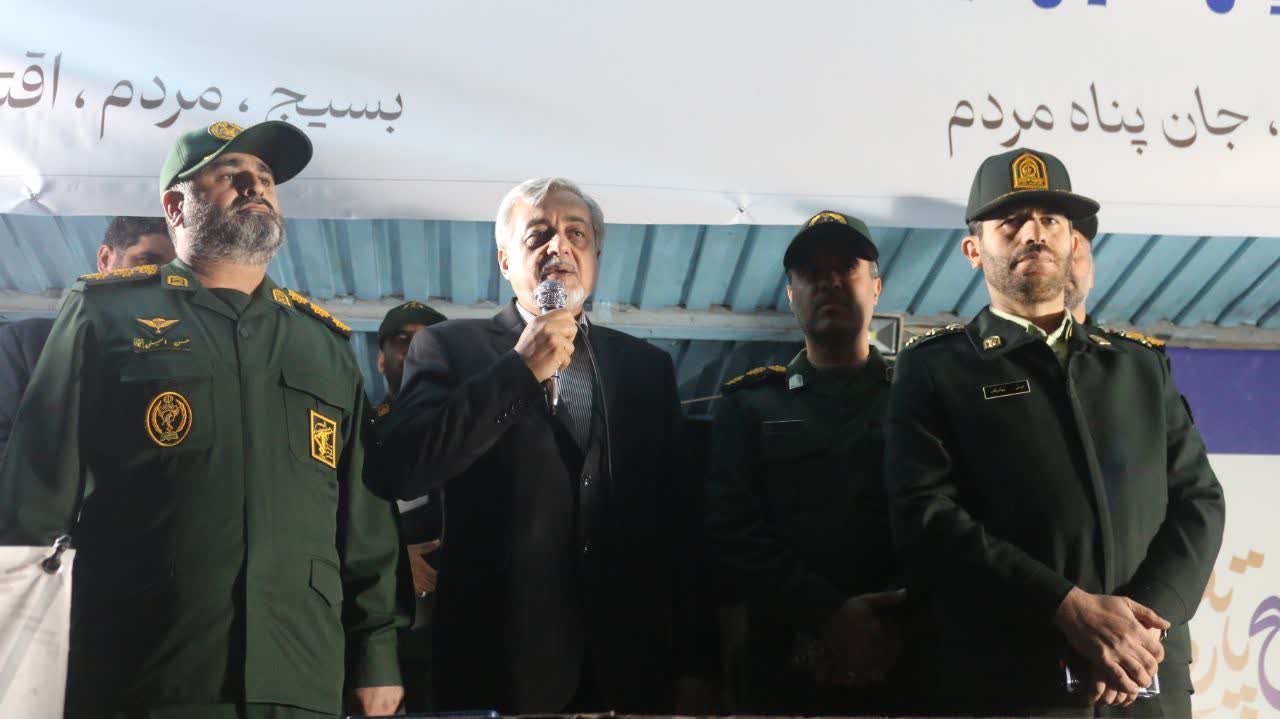 امینی در رزمایش امنیتی «میعاد رضویون» سپاه ناحیه مرکزی رشت