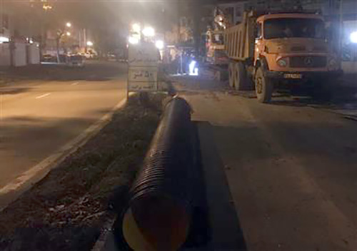 آغاز عملیات لوله‌گذاری شبکه فاضلاب بهداشتی در بلوار سمیه گلسار رشت