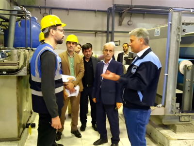 بازدید تیم بازرسی آبفای کشور از تصفیه‌خانه‌های رشت و لاهیجان؛ از اورهال تا تولید کیک لجن