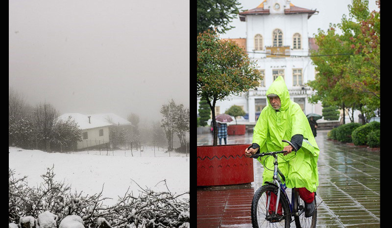 از رشتِ بارانی تا اشکوراتِ برفی؛ گیلان دوچهره شد