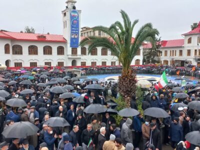 خروش گیلان در ۲۲ بهمن؛ راهپیمایی باشکوه زیر چتر وحدت