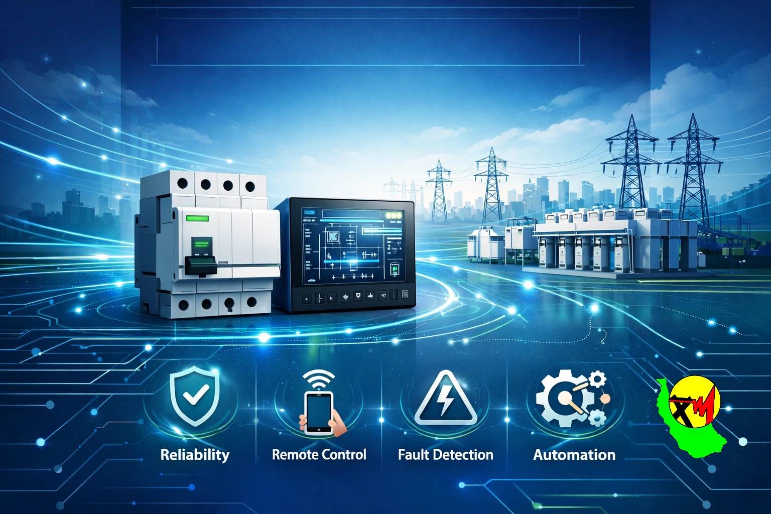 جهش اتوماسیون شبکه برق گیلان؛ ۱۰۰ کلید جدید وارد مدار شد