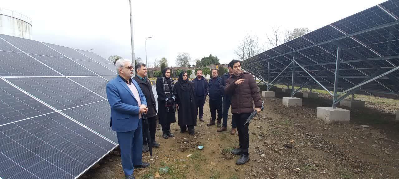 نیروگاه خورشیدی ۵۰ کیلوواتی انبار نفت رشت به بهره‌برداری رسید
