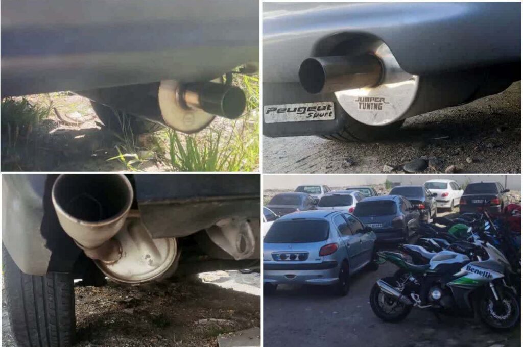 توقیف ۱۰۸ خودرو و موتورسیکلت پرسر‌صدا در رشت