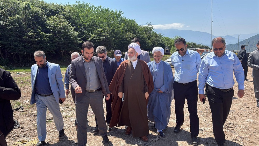نماینده ولی فقیه و مدیران گیلان از سایت پسماند بازدید کردند