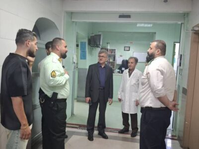بازدید شبانه آشوبی از پورسینا؛ تأکید بر آمادگی بیمارستان‌ها در روزهای پرتردد