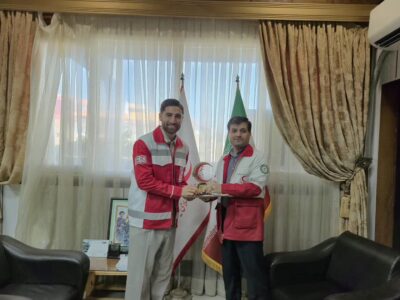 علیرضا جهانبخش امدادگر داوطلب هلال احمر شد