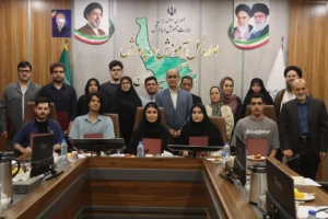 تجلیل از ۸ رتبه‌برتر کنکور ۱۴۰۵ در گیلان با حضور استاندار