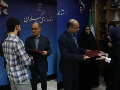تجلیل حق‌شناس از دو رتبه برتر کنکور سراسری؛ رتبه ۱۶ انسانی و رتبه ۹ هنر کشور