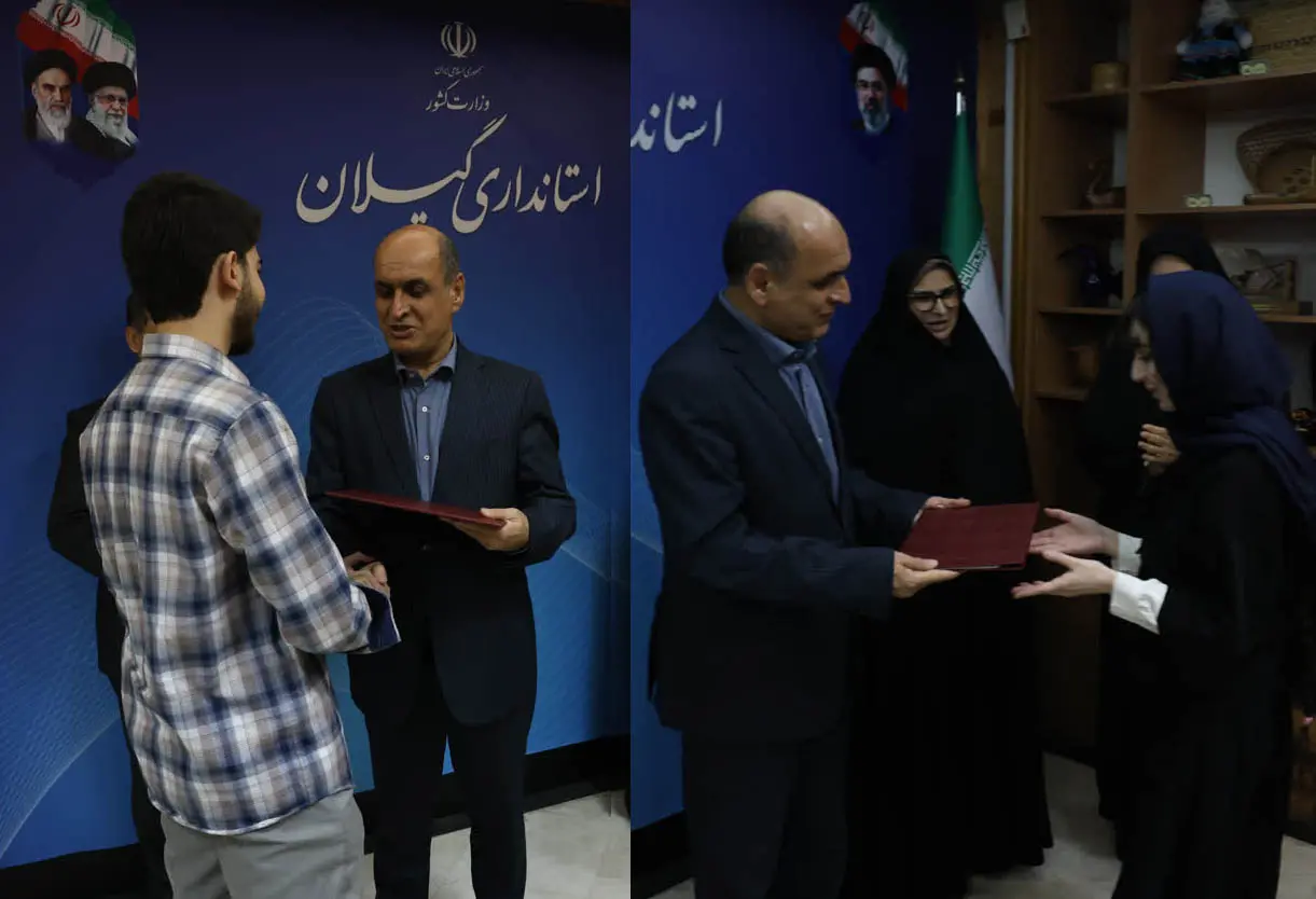 تجلیل حق‌شناس از دو رتبه برتر کنکور سراسری؛ رتبه ۱۶ انسانی و رتبه ۹ هنر کشور