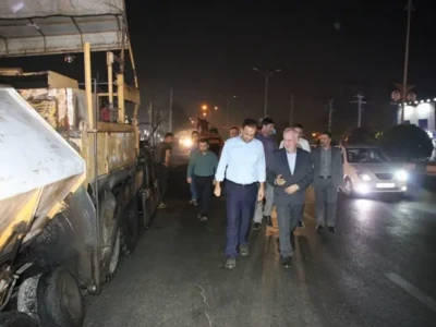 روکش آسفالت مسیر فرودگاه رشت تا دانشگاه گیلان آغاز شد